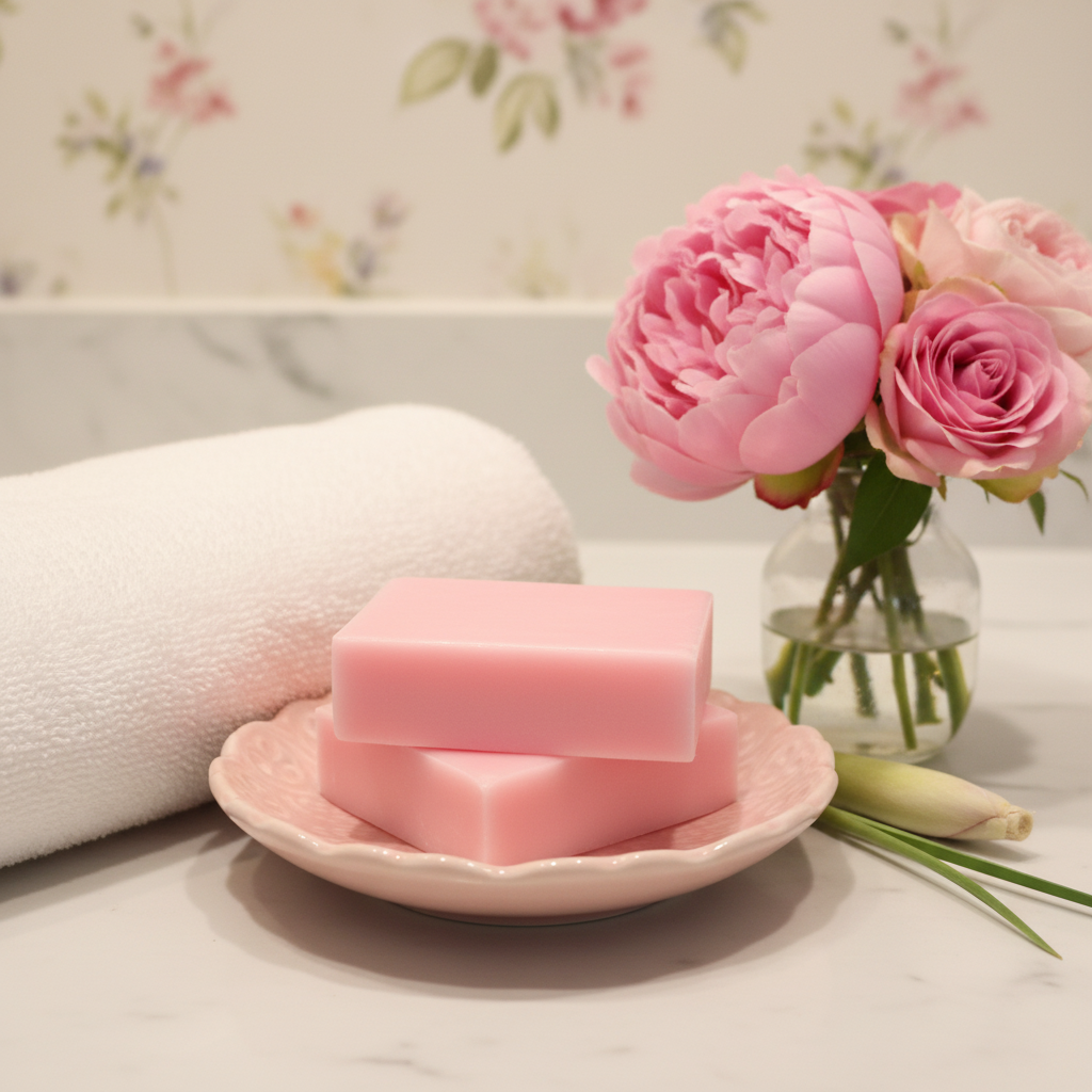 Pink Lotion Bars - Lifestyle
